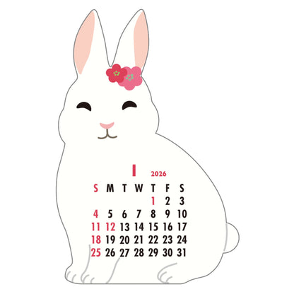 2026 Calendar-Animal Die Cut - Rabbit