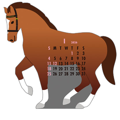 2026 Calendar-Animal Die Cut - Horse
