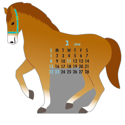2026 Calendar-Animal Die Cut - Horse