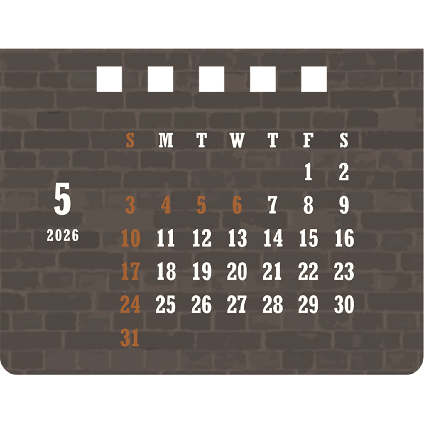 2026 House Box Calendar Barber Shop