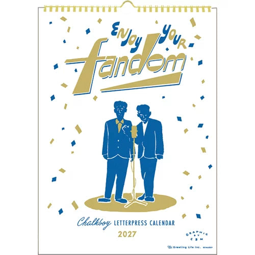 2027 Wall Calendar - Chalkboy