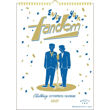 2027 Wall Calendar - Chalkboy