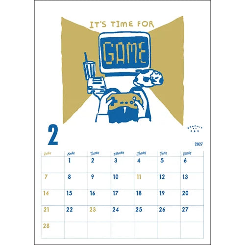 2027 Wall Calendar - Chalkboy