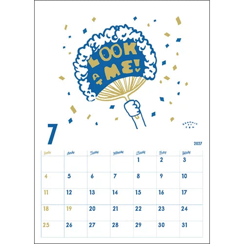 2027 Wall Calendar - Chalkboy
