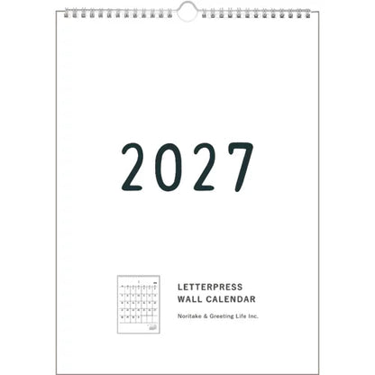 2027 Wall Calendar - Noritake