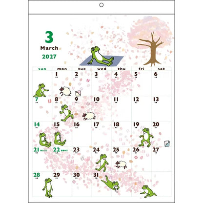 2027 Wall Calendar - Frog Time