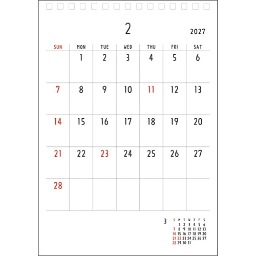 2027 Desk Calendar - Noritake