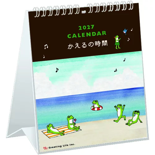 2027 Desk Calendar - Frog Time
