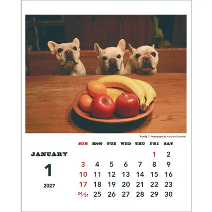 2027 Desk Calendar - Natsuhiko Family/Yasuhiro Sakashita