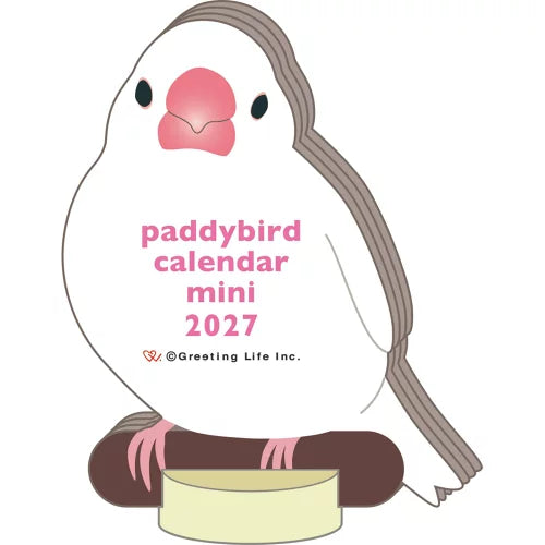 2027 Desk Calendar - Animal Die-Cut Mini - Paddybird