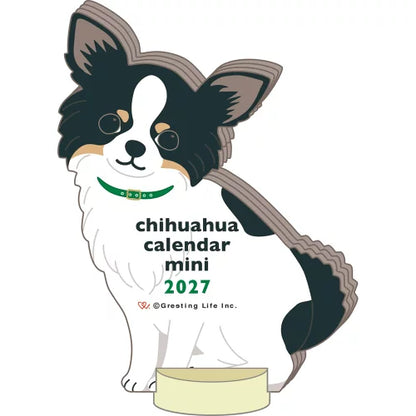 2027 Desk Calendar - Animal Die-Cut Mini - Chihuahua
