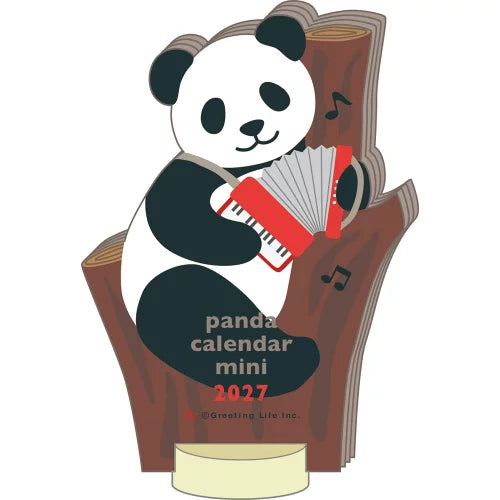 2027 Desk Calendar - Animal Die-Cut Mini - Mini Panda