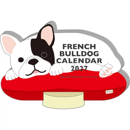2027 Desk Calendar - Animal Die-Cut - French Bull