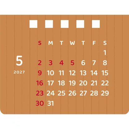2027 House Box Calendar - Donut Shop