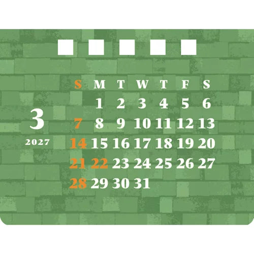 2027 House Box Calendar - Flower