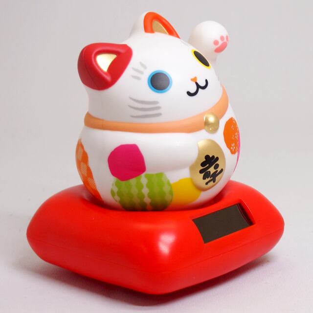 Solar Powered Maru Maru Happy Colorful Cat Version RC-15CP