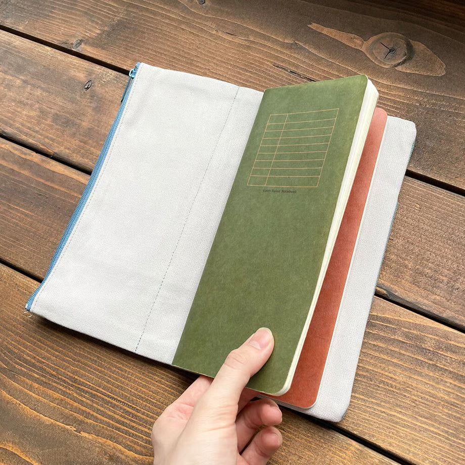 RO-BIKI NOTE CANVAS COVER Vintage Blue