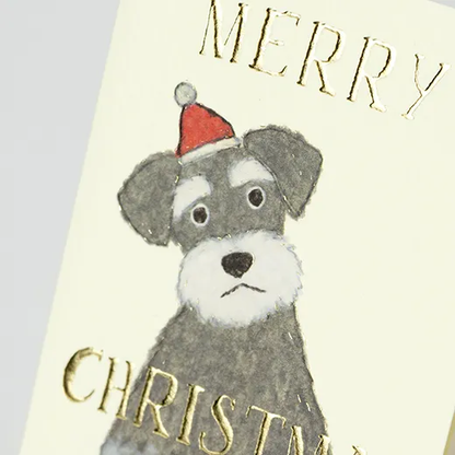 Greeting Life Yusuke Yonezu Christmas Mini Card Schnauzer YZ-397