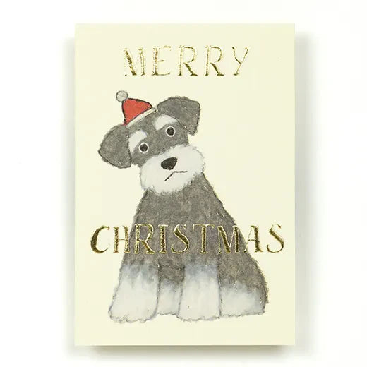 Greeting Life Yusuke Yonezu Christmas Mini Card Schnauzer YZ-397