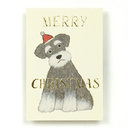 Greeting Life Yusuke Yonezu Christmas Mini Card Schnauzer YZ-397