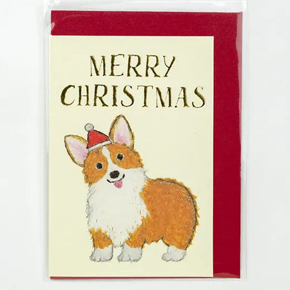 Greeting Life Yusuke Yonezu Christmas Mini Card Corgi YZ-398