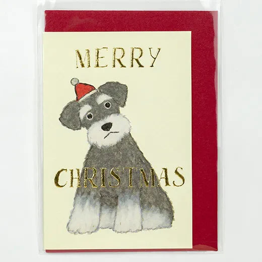 Greeting Life Yusuke Yonezu Christmas Mini Card Schnauzer YZ-397