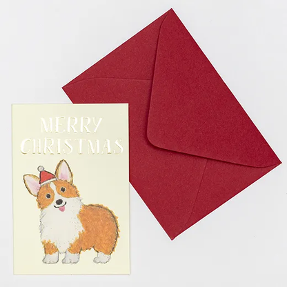 Greeting Life Yusuke Yonezu Christmas Mini Card Corgi YZ-398
