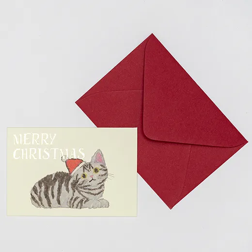 Greeting Life Yusuke Yonezu Christmas Mini Card American Shorthair YZ-399