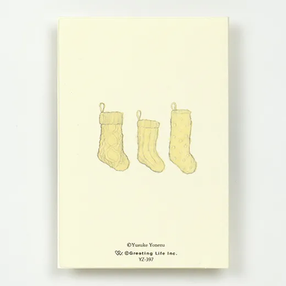 Greeting Life Yusuke Yonezu Christmas Mini Card Schnauzer YZ-397