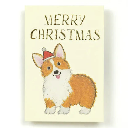 Greeting Life Yusuke Yonezu Christmas Mini Card Corgi YZ-398