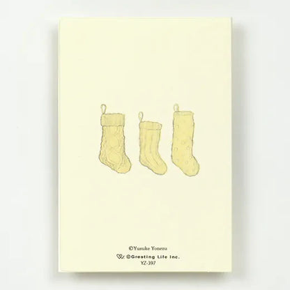 Greeting Life Yusuke Yonezu Christmas Mini Card Schnauzer YZ-397