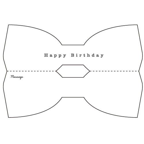 Greeting Life Birthday Bow Tie Card Red MM-121