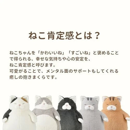 Livheart Premium 27721-42 Hugging Pillow Cat Positivity - Salmon the Tiger Cat (L)