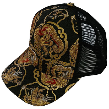 Kinran Mesh Cap Dragon and Phoenix