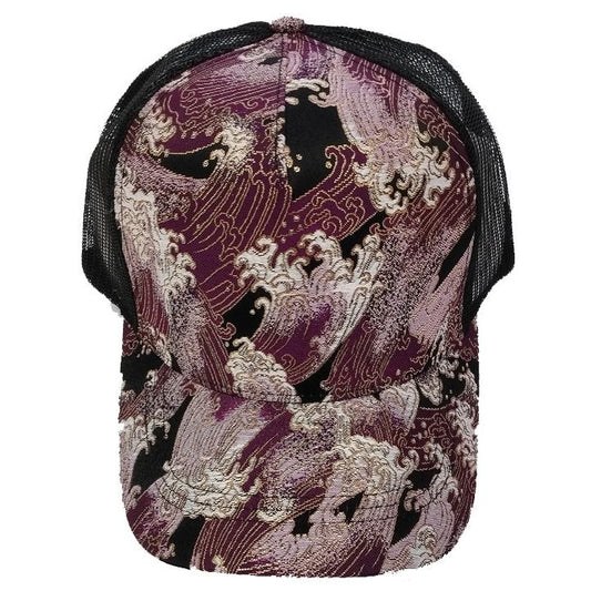Kinran Mesh Cap Wave Red Purple