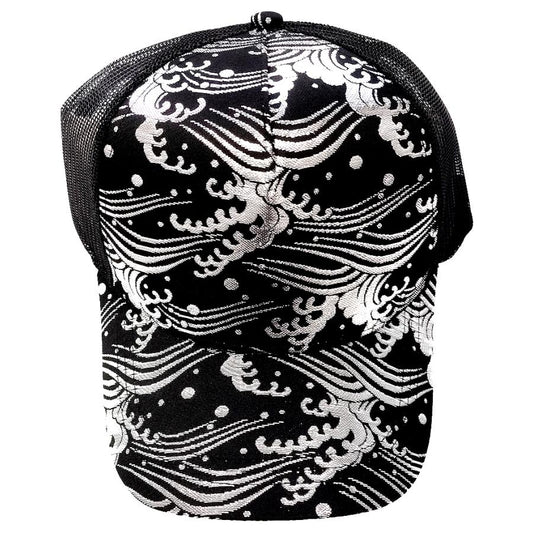 Kinran Mesh Cap Silver Wave