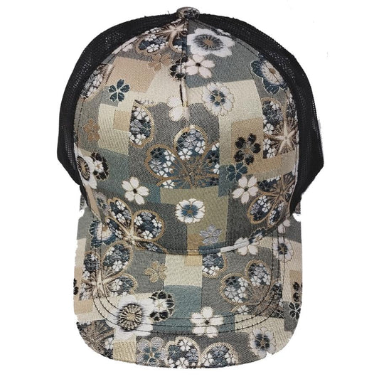 Kinran Mesh Cap Plaid Cherry Silver