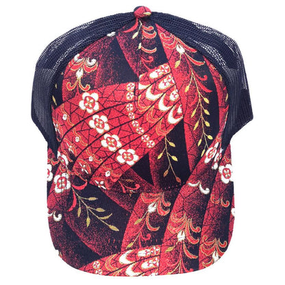 Kinran Mesh Cap Peacock Red