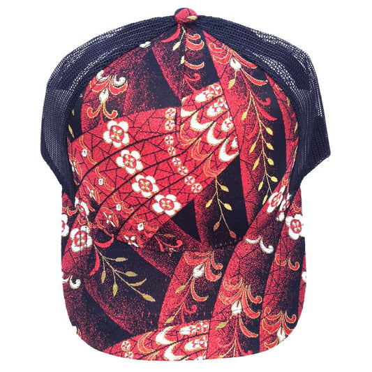 Kinran Mesh Cap Peacock Red
