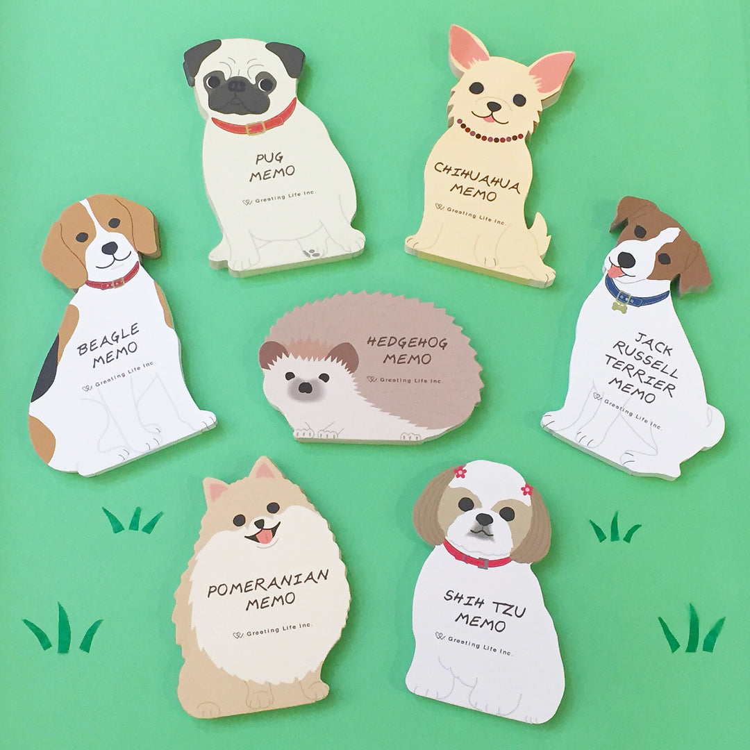 Greeting Life Animal Die Cut Memo ETN-131