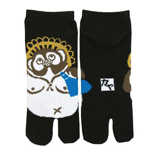 Tabi Socks XL size Short type Racoon Dog kyoohoo