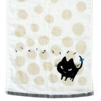 KINNO Towel Face Towel Shinzi Katoh Black Cat SKFT126-01