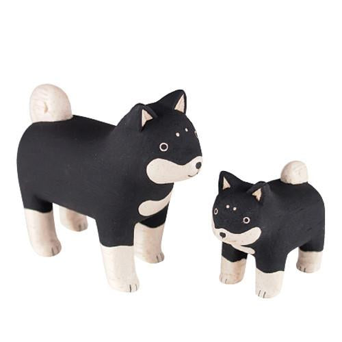 T-lab polepole animal Family Set Shiba Dog