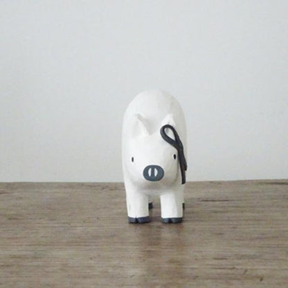 T-lab polepole animal monotone series PIG white