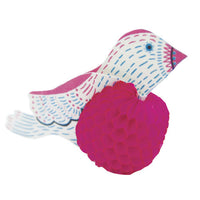 Greeting Life Honeycomb Bird Mini Card Pink AT-17