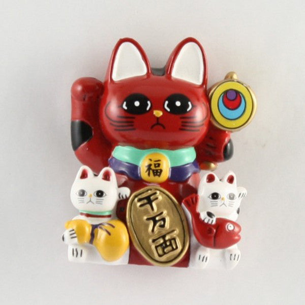Magnet Lucky Cat Red