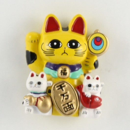 Magnet Lucky Cat Yellow