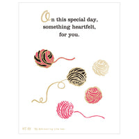 Greeting Life Letterpress Mini Card For you HT-69