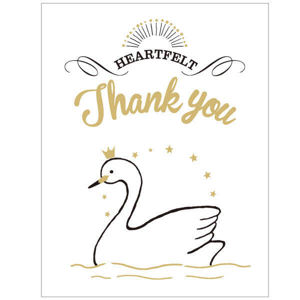 Greeting Life Letterpress Mini Card Thank you HT-79