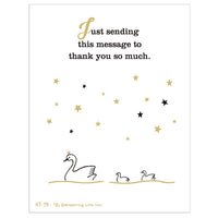 Greeting Life Letterpress Mini Card Thank you HT-79